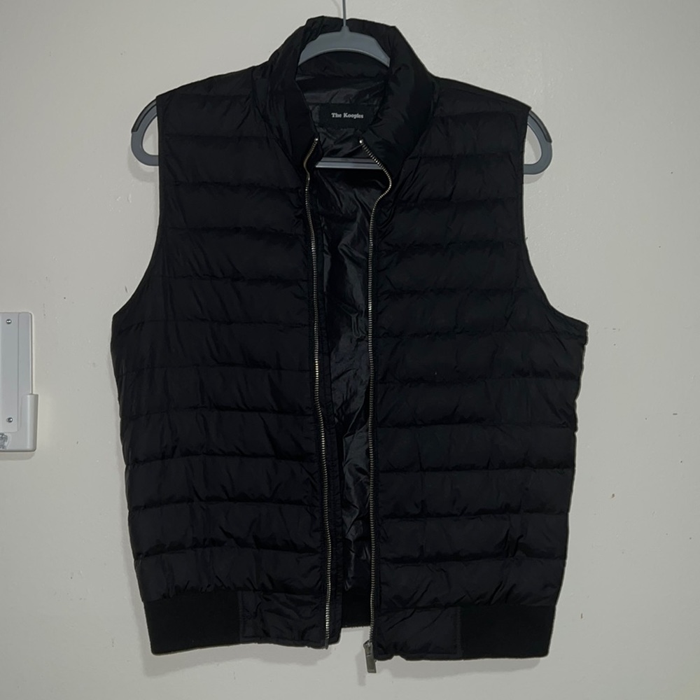 The Kooples light feather and down puffer sleeveless vest